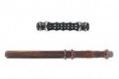 SCROLLED WOOD POLICE BILLY CLU
