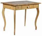 SCRUBBED PINE FRENCH HALL TABL