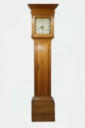 SCRUBBED PINE GRANDMOTHER CLOC