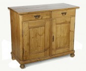 SCRUBBED PINE LOW CUPBOARD Scr