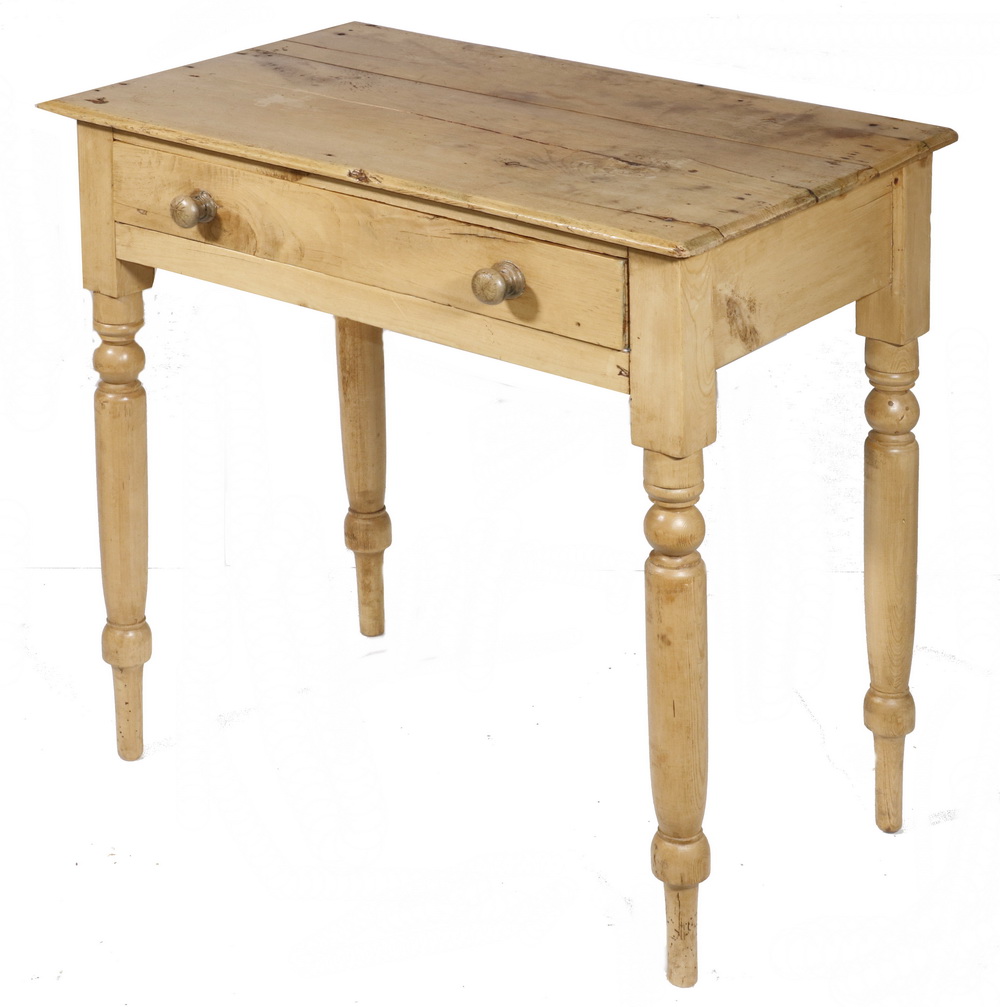 SCRUBBED PINE SIDE TABLE Scrubbed