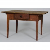Scrubbed Top Work Table Americ