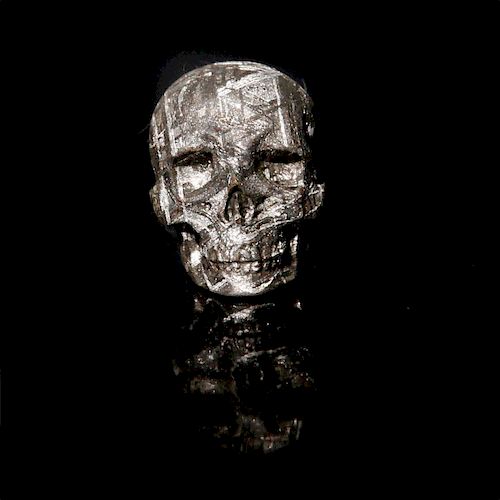SCULPTED METEORITE SKULL NO 14-34G,