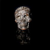 SCULPTED METEORITE SKULL NO 24