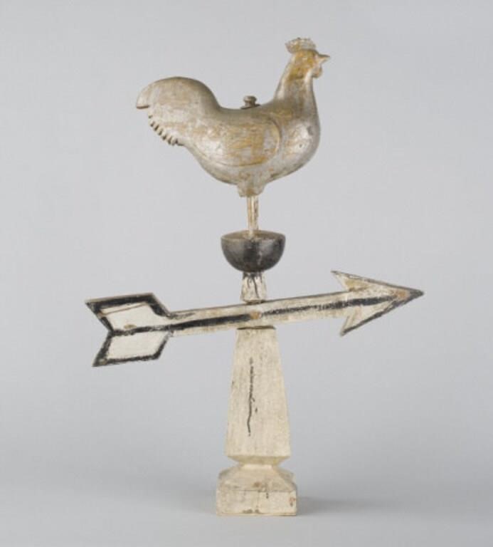 SCULPTED ROOSTER WEATHERVANEA bold,