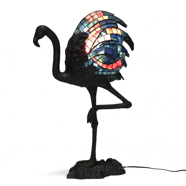 SCULPTURAL BRONZE AND STAINED GLASS