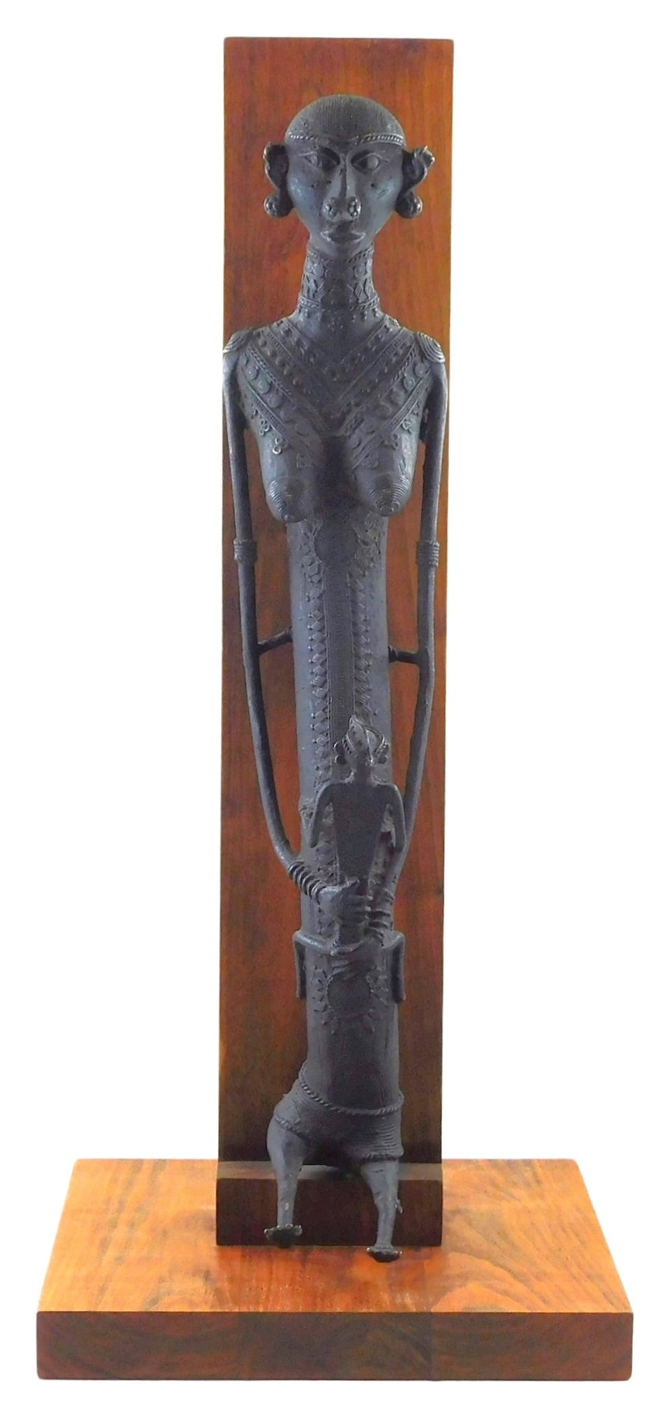 +SCULPTURE: 20TH C. BENIN BRONZE