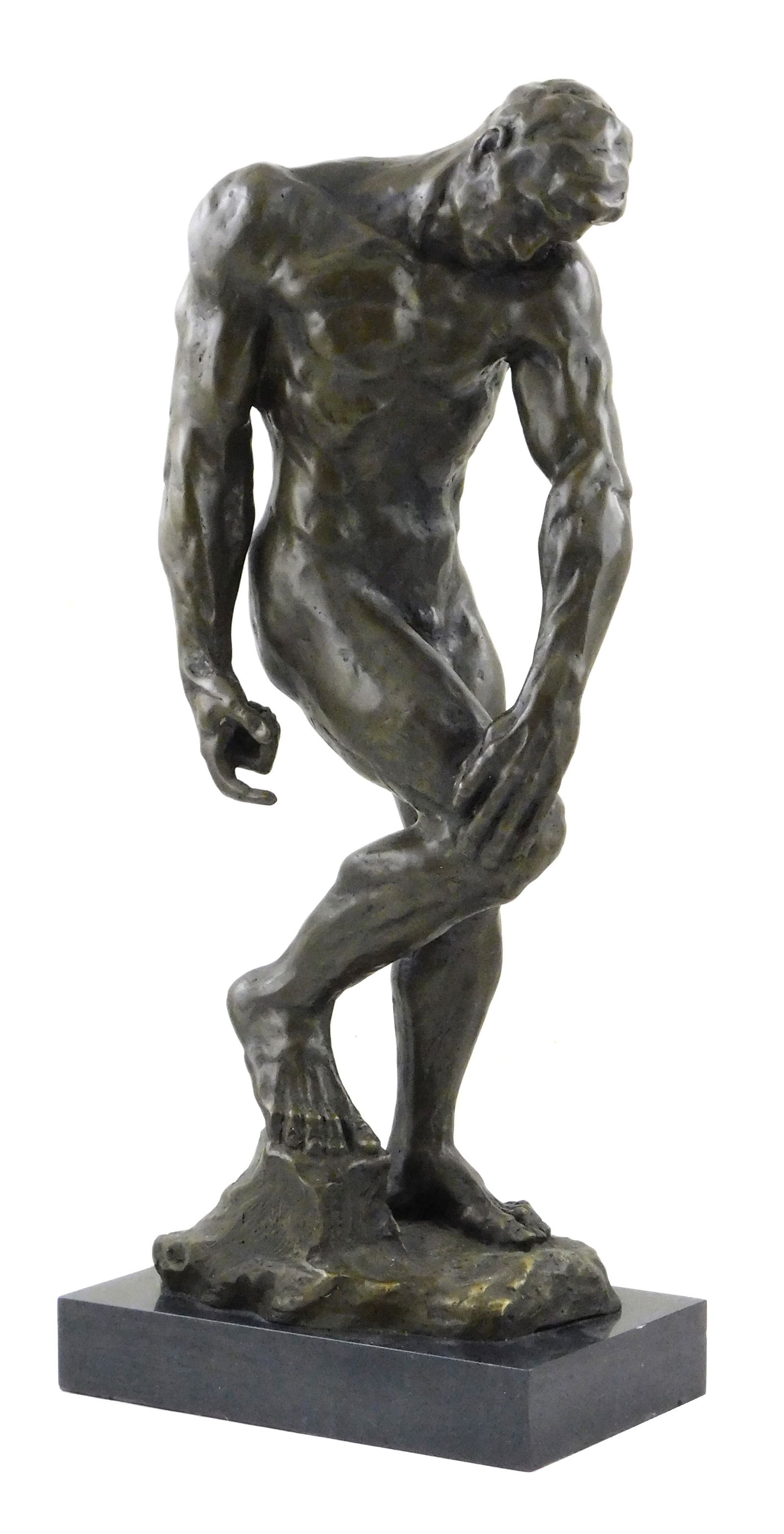 SCULPTURE: AFTER RODIN, BRONZE