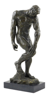 SCULPTURE: AFTER RODIN, BRONZE