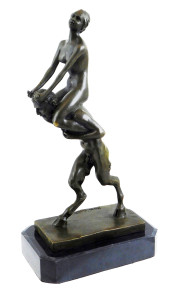 SCULPTURE: BRONZE DEPICTING A