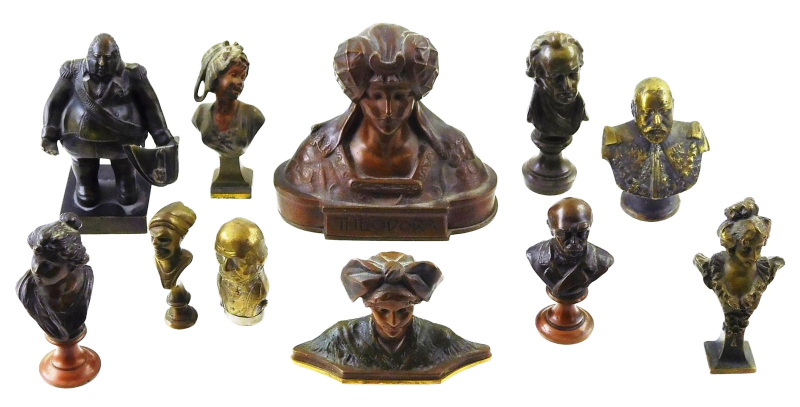 SCULPTURE: ELEVEN MINIATURE BUSTS