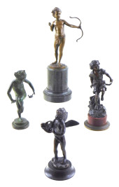 SCULPTURE: FOUR 20TH C. BRONZE
