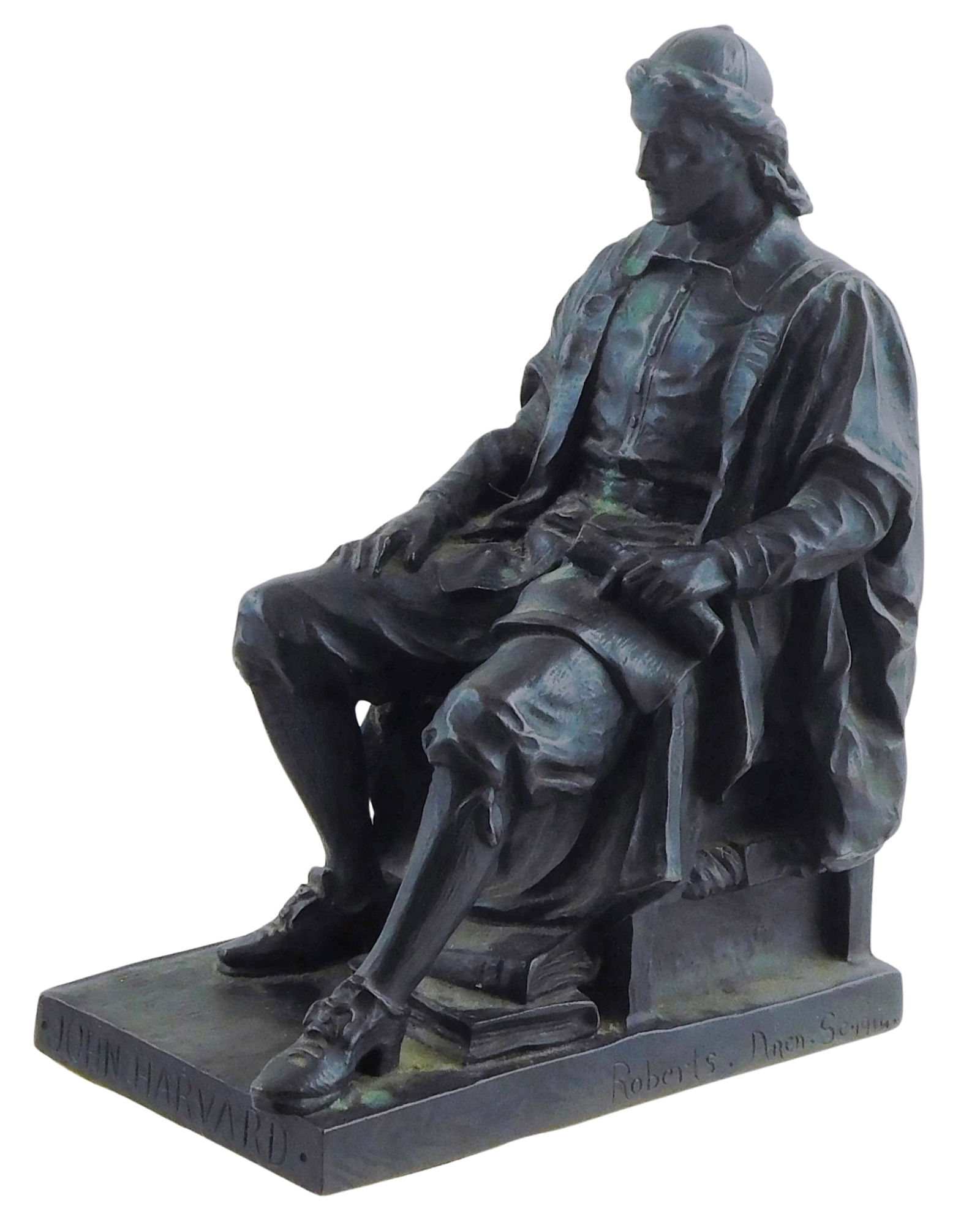 SCULPTURE: "JOHN HARVARD", C. 1916,