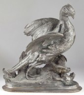 Sculpture of a Pheasant Family