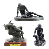 SCULPTURE: THREE SMALL BRONZES
