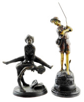 SCULPTURE: TWO BRONZES, THE FI