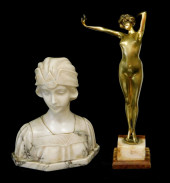 SCULPTURE: TWO DECO DESIGNS, T