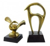 SCULPTURE: TWO DECO STYLE BRAS