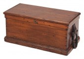 SEA CHEST WITH LATER PAINTED S