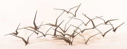 SEA GULLS METAL SCULPTURE WALL