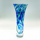 SEA OF SWEDEN GLASS VASE BY AR