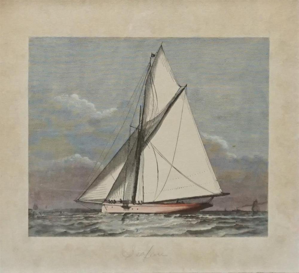 SEAFARE, COLOR LITHOGRAPH, FRAME: