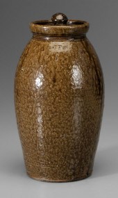 Seagle Lidded Stoneware Jar (J