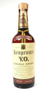 SEAGRAM'S VO WHISKEY BOTTLE, S