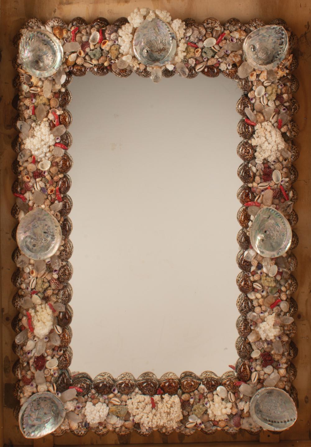 SEAHELL ENCRUSTED GROTTO-STYLE