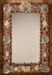 SEAHELL ENCRUSTED GROTTO-STYLE