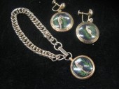 Seahorse bracelet and earring
