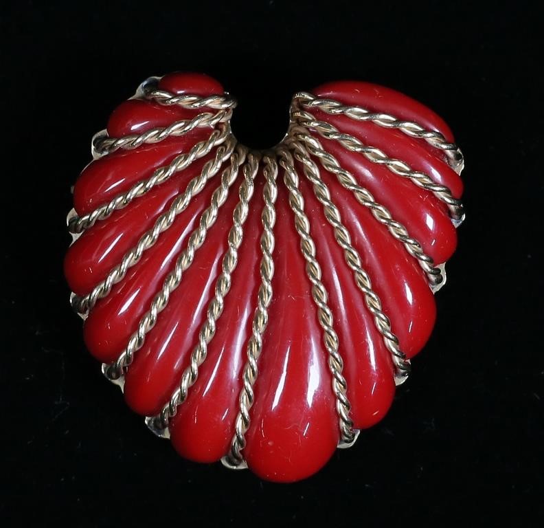 SEAMAN SCHEPPS 14K GOLD & CORAL