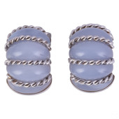 SEAMAN SCHEPPS 18K GOLD & BLUE