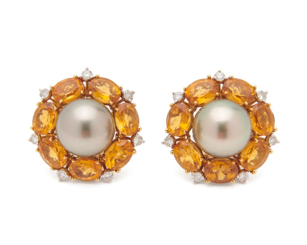 SEAMAN SCHEPPS 18K GOLD, PEARL,