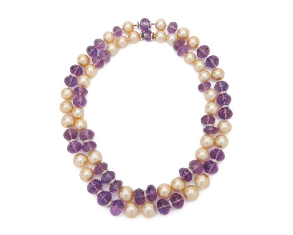 SEAMAN SCHEPPS 18K GOLD, PEARL,