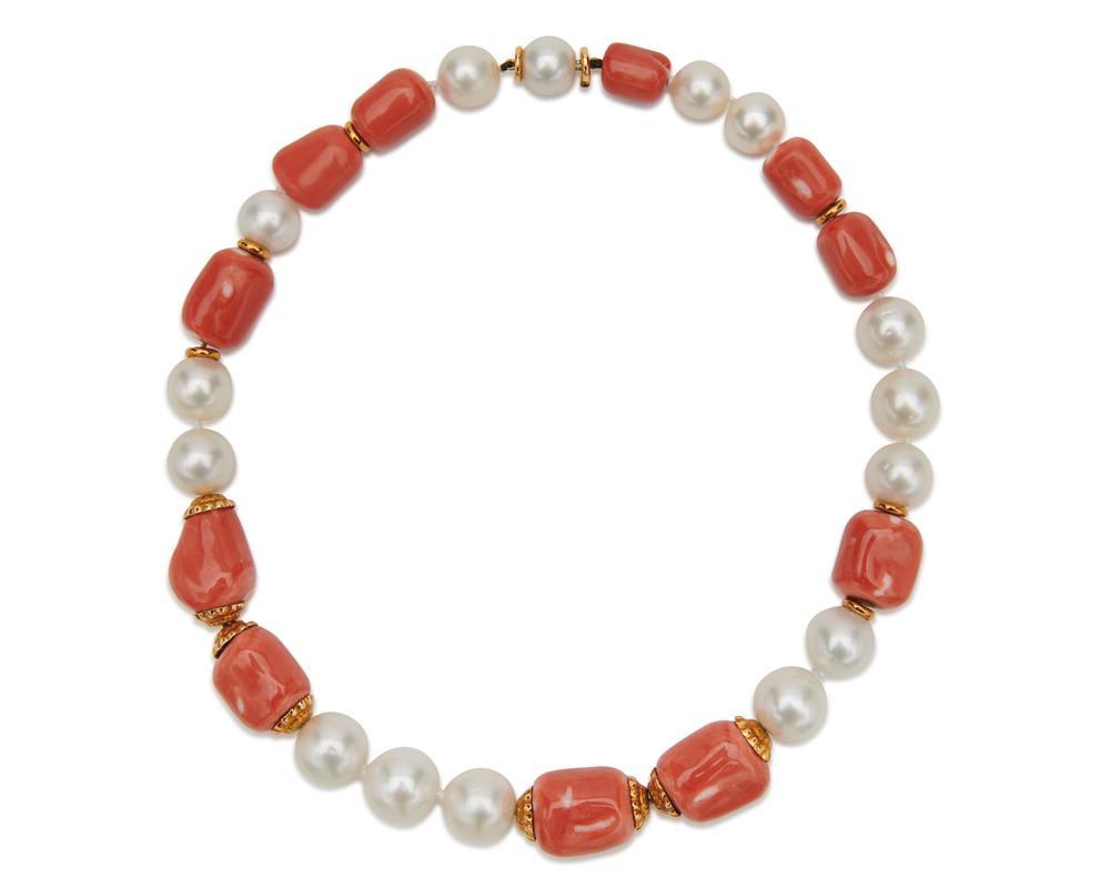 SEAMAN SCHEPPS 18K GOLD, PEARL, AND