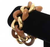 SEAMAN SCHEPPS 18K YG & WOOD L