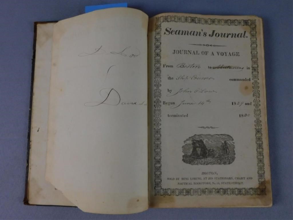 SEAMAN'S JOURNAL KEPT BY CAPT.