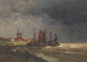 SEASCAPE, 20TH CENTURY 11 ¾" x