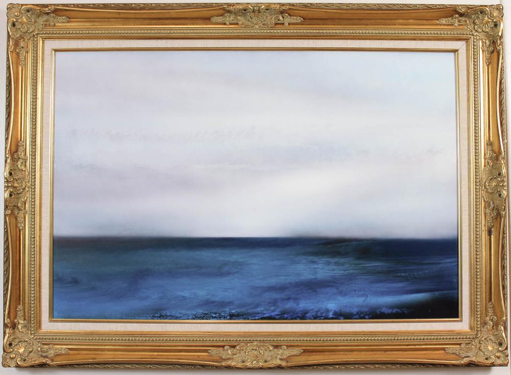 SEASCAPE ACRYLIC ON BOARD, SIGNED