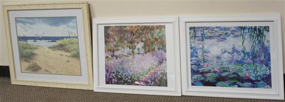 SEASCAPE AND TWO FLORAL COLOR