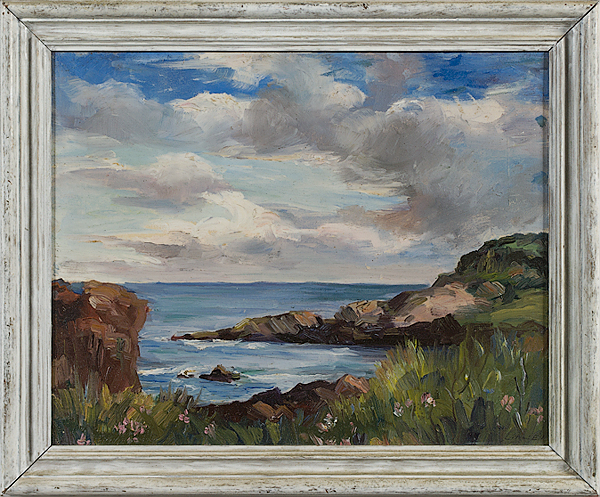 Seascape by Lennox Allen Oil on