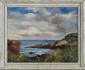 Seascape by Lennox Allen Oil o
