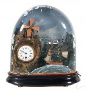 SEASCAPE DIORAMA WITH CLOCKWOR