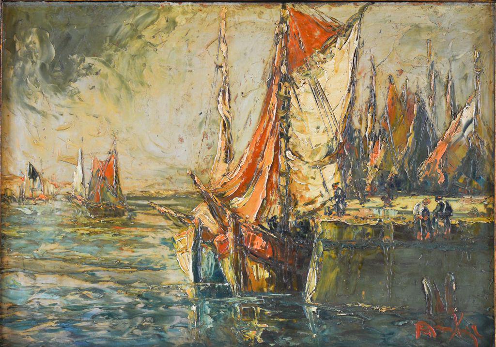 SEASCAPE OIL ON BOARD ARTIST