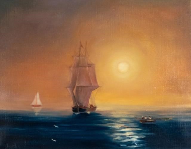 SEASCAPE OIL ON CANVASSeascape