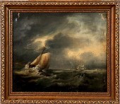 SEASCAPE PAINTINGA 19th centur