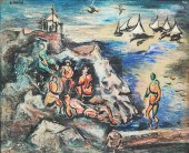 SEASCAPE SIGNED "A. KREISEL".