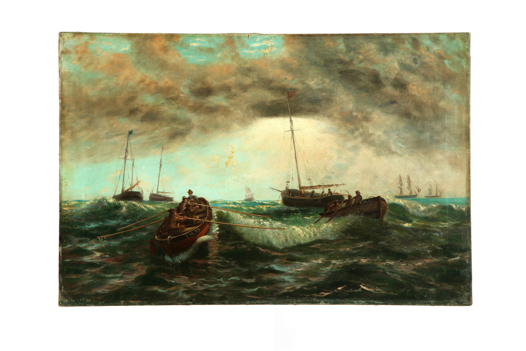 SEASCAPE WITH FISHERMEN (BRITISH