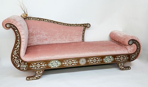 SEASHELL ENCRUSTED CHAISE